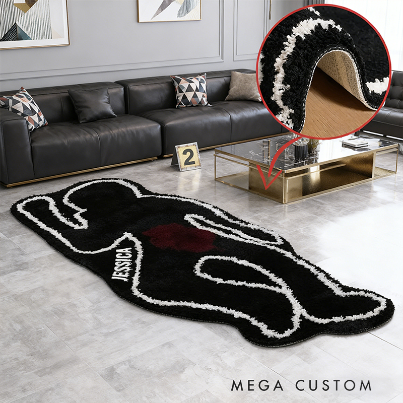 Personalized Policeman True Crime Era Rug Custom Name Rugs Policeman Funny Gifts