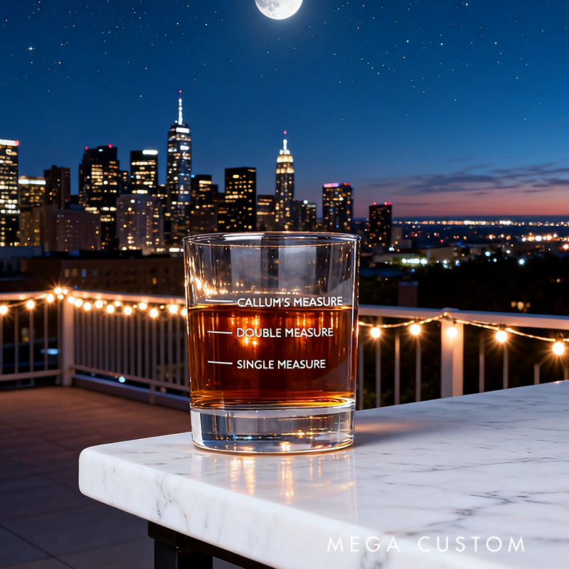 Personalised Measures Message Tumblers Whisky Glass Gifts Ideas Presents 