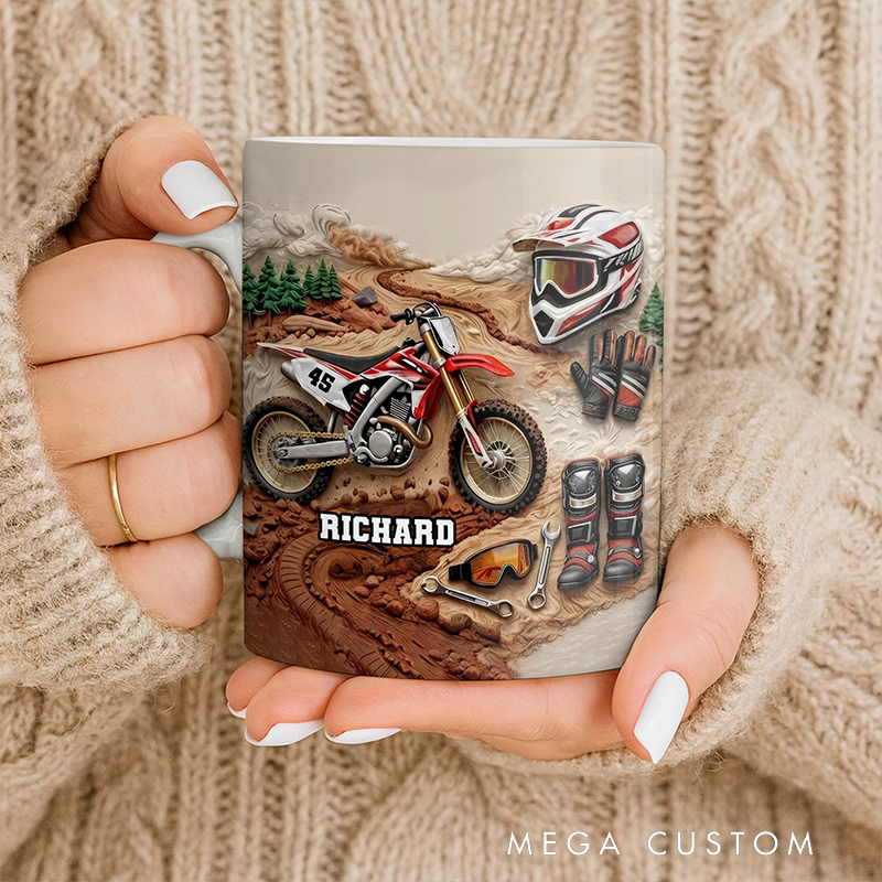 Personalized Your Passion Coffee Mug Gift for Motocross Riders