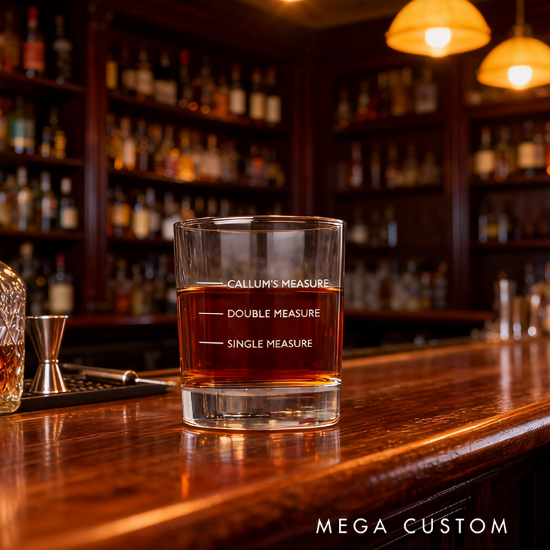 Personalised Measures Message Tumblers Whisky Glass Gifts Ideas Presents 