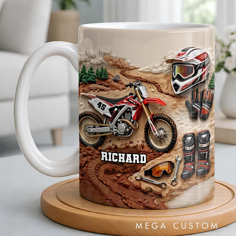 Personalized Your Passion Coffee Mug Gift for Motocross Riders