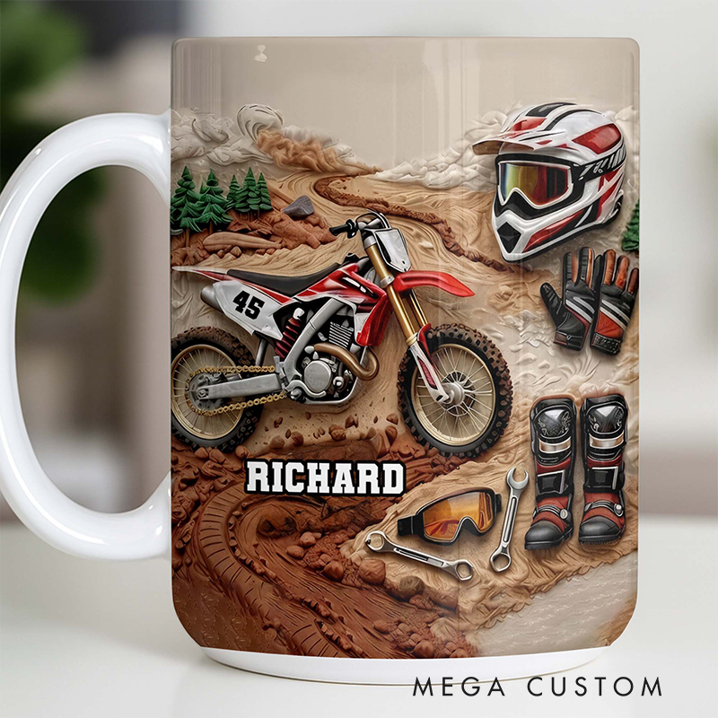 Personalized Your Passion Coffee Mug Gift for Motocross Riders