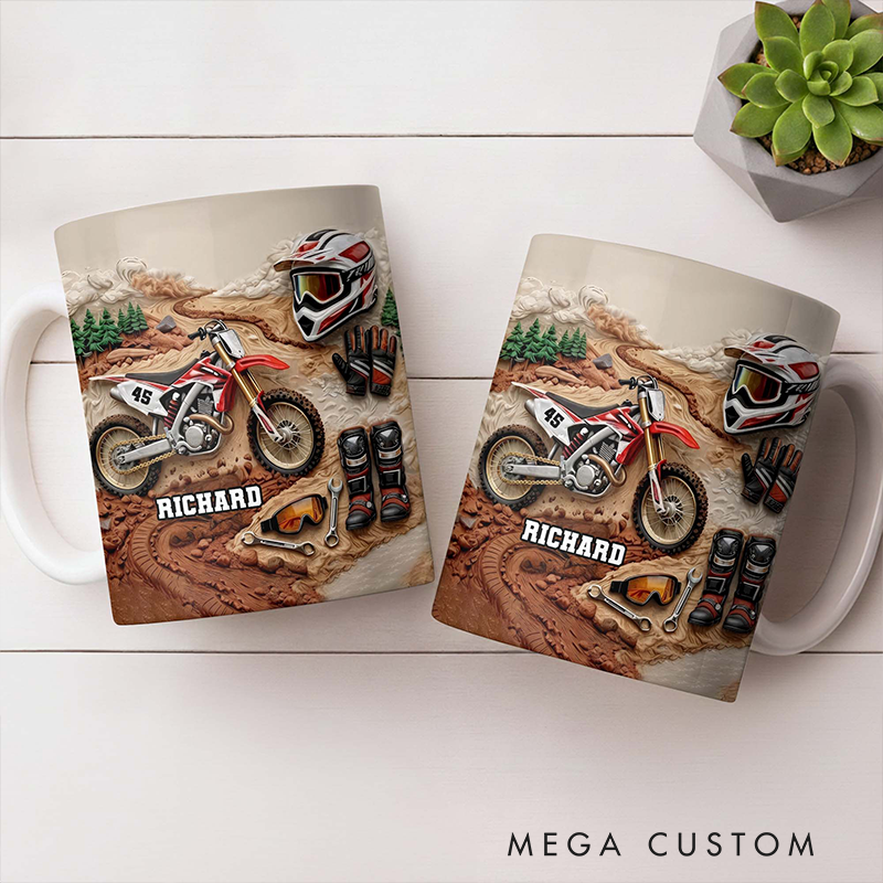 Personalized Your Passion Coffee Mug Gift for Motocross Riders