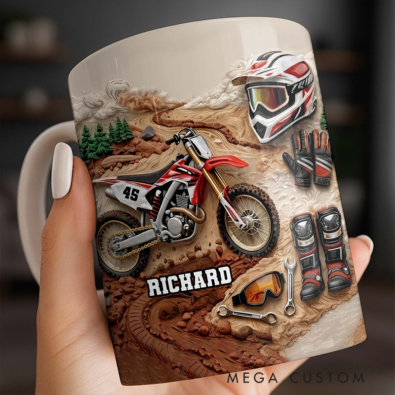 Personalized Your Passion Coffee Mug Gift for Motocross Riders