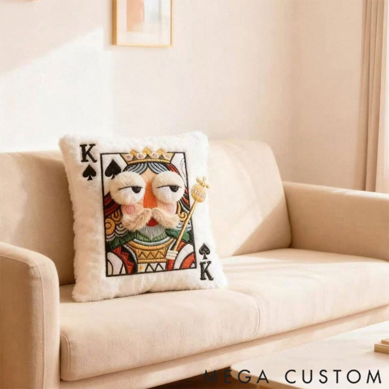 Personalized Funny Play Card Pillow with Name Christmas Gifts for Family