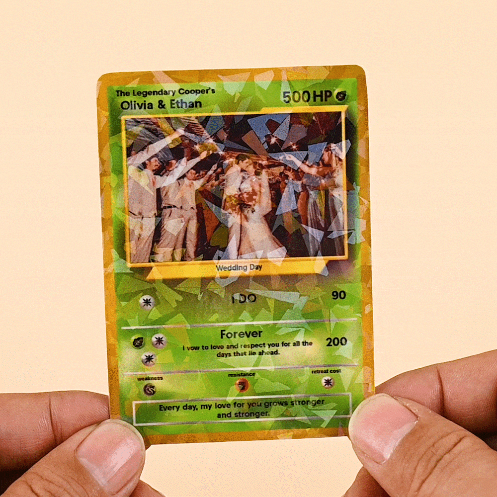 Personalized Funny Glitter Classic Game Card with Photo Card Game Collection for Game Lovers Birthday Gift for Kids Couple Pet Lover