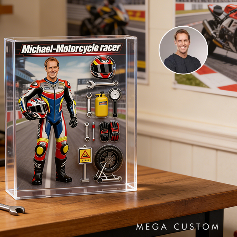 Personalized Motorcycle Acrylic Block Plaque Custom Photo Perfect Memorial Holiday Gift