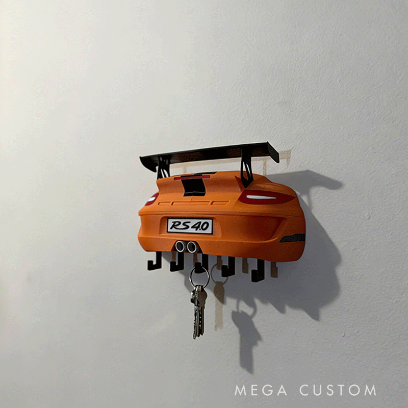 Personalized Por 911 Key Holder Unique Gift for Racers and Racing Lovers