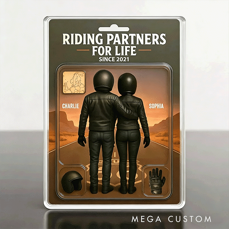 Personalized Motorcycle Gear Route 66 Acrylic Block Plaque Gift for Couples and Motorbike Lovers