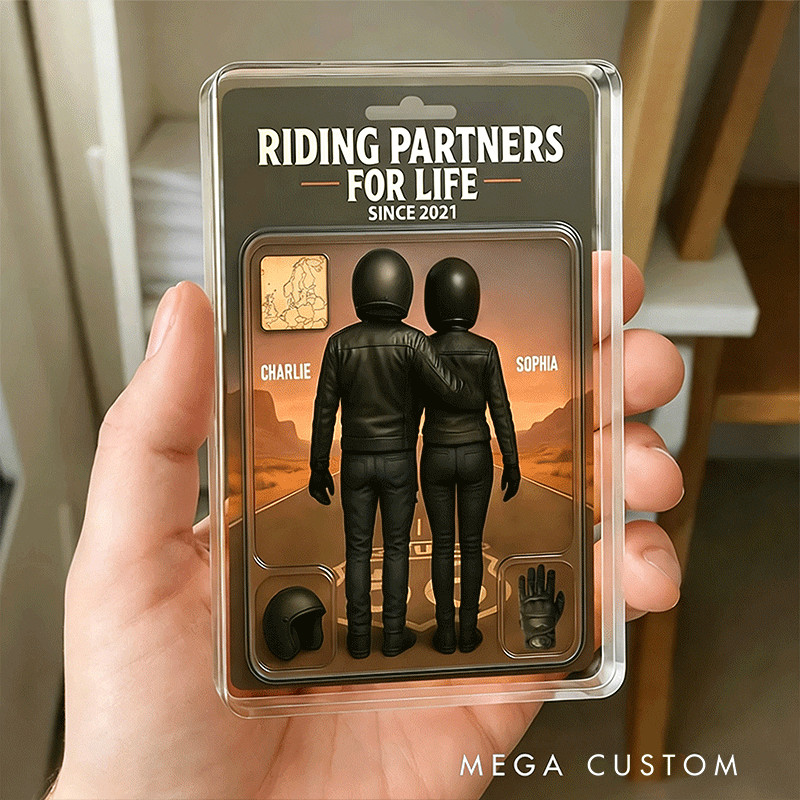 Personalized Motorcycle Gear Route 66 Acrylic Block Plaque Gift for Couples and Motorbike Lovers