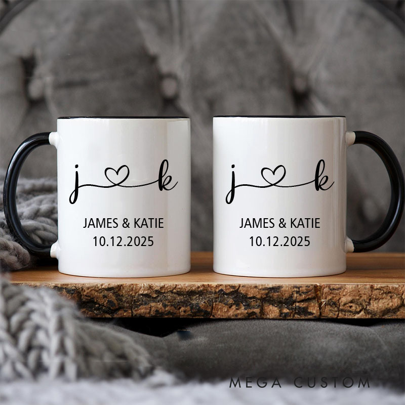 Personalized Mr & Mrs Coffee Mugs Husband and Wife Mugs