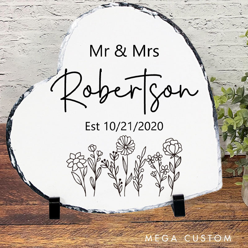 Personalized Anniversary Garden Stone Couples 5th Anniversary Garden Stone Gift for Wife Husband