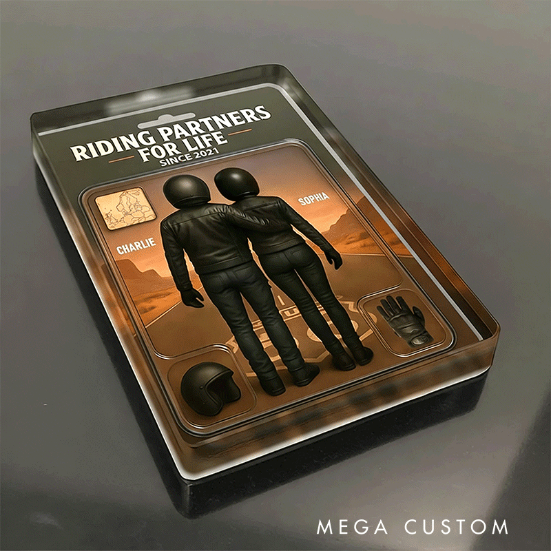 Personalized Motorcycle Gear Route 66 Acrylic Block Plaque Gift for Couples and Motorbike Lovers