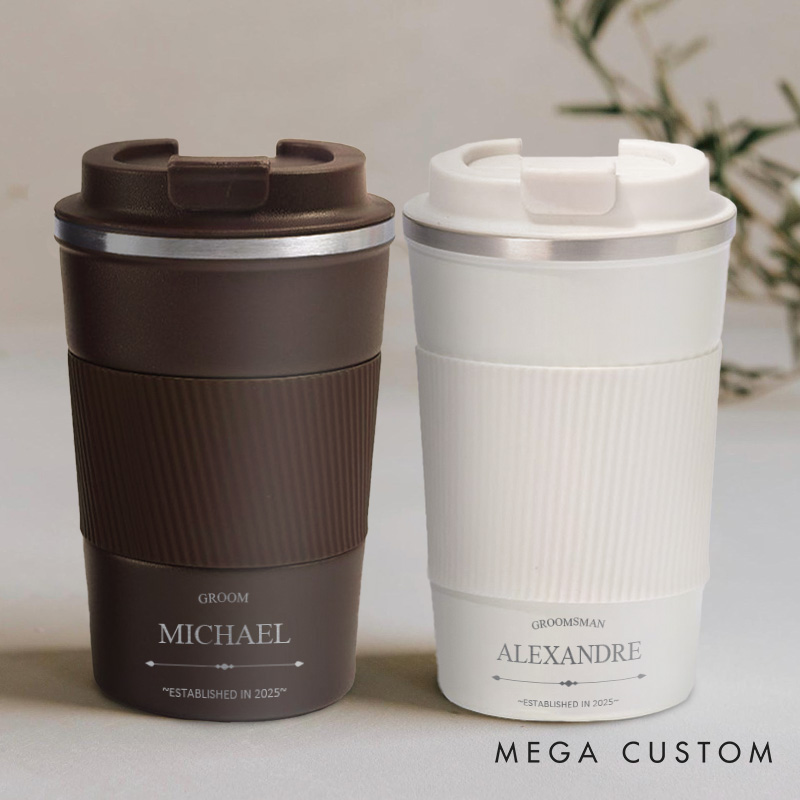 Personalized Groom Wedding Party Coffee Cup Bachelor Party Cup For Groomsman Best Man Gift for Men