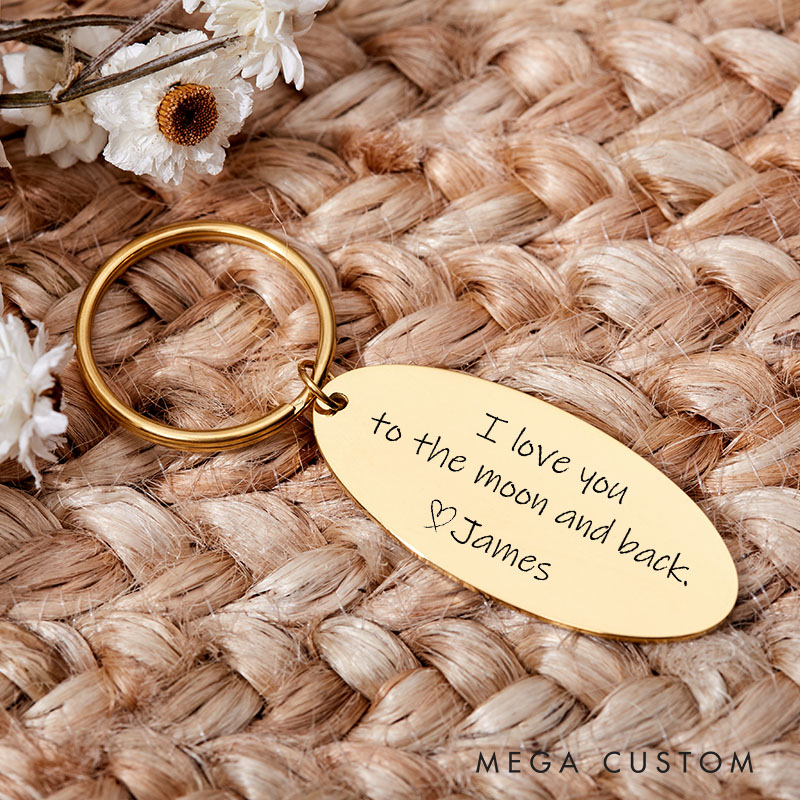 Personalized Couple Anniversary Kychain for Husband Wife Anniversary Keychain for Boyfriend Girlfriend