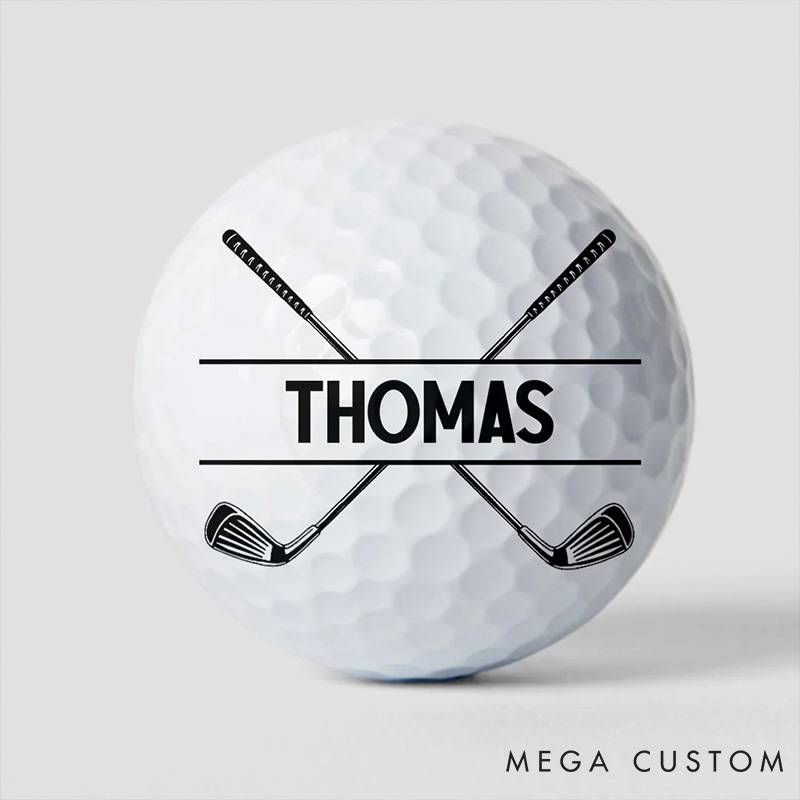 Personalized Photo Golf Ball with Custom Name for Unique Gifts