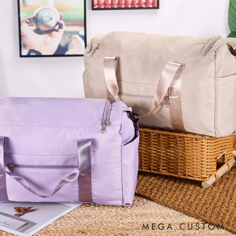 Personalized Future Mrs Heart Nylon Duffle Bag