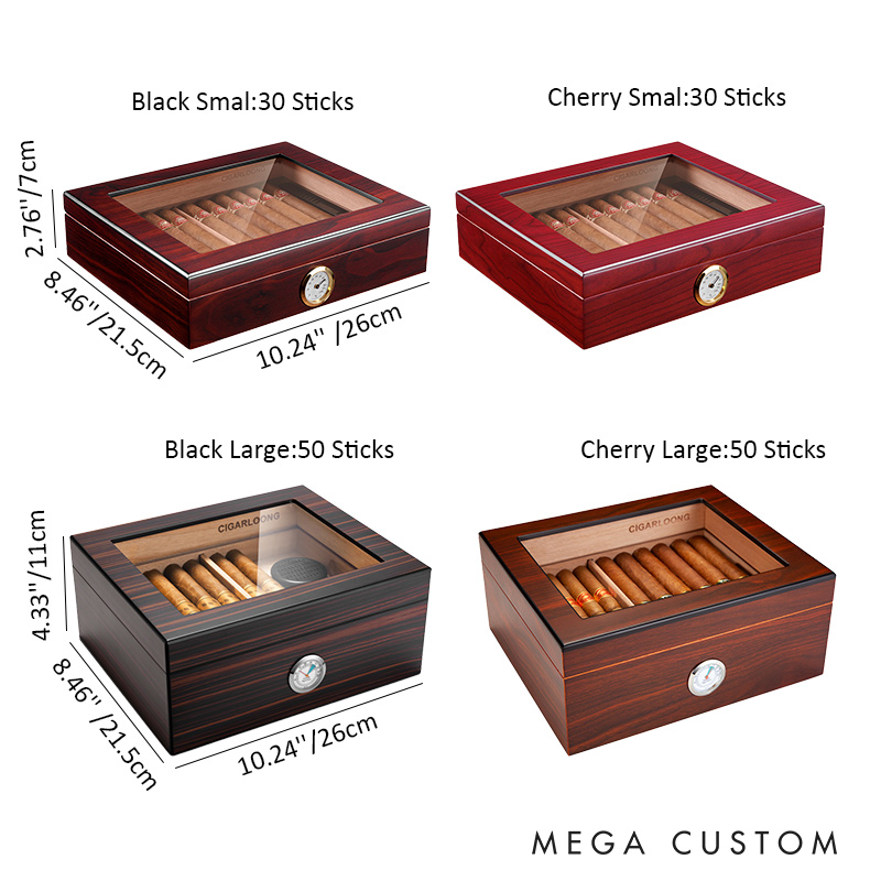 Personalized Retro Groomsman Cigar Box Gift for Him Vintage Cigar Holder for Men