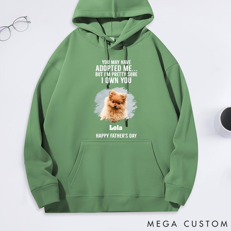 Personalized Dog Lover Own You for Sure Photo Classic Hoodies