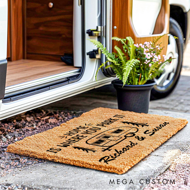 Personalized Camper RV Doormat for Hiking Outdoor Hiking Traveling Lovers Gift 
