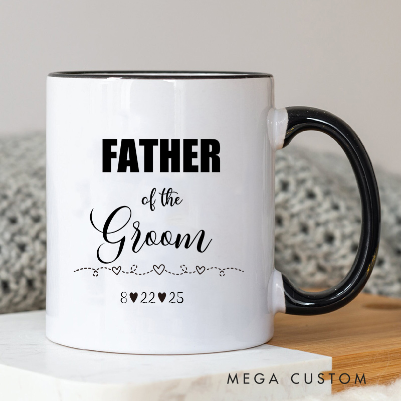Personalized Father of the Groom Appreciation Mug Wedding Party Favors Mug FOG Coffee Cup Best Man Gift