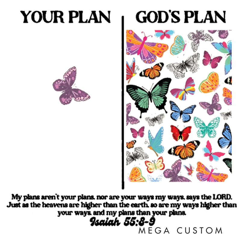 Personalized God’s Plan Bible Verse Throw Pillow with Name Christian Birthday Gift for Family Religious Inspirational Gift for Christian