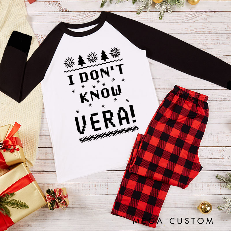 Personalized Couple Why is the Carpet All Wet and I Don’t Know Xmas Pajamas with Your Name Christmas Matching Pjs for Husband Wife