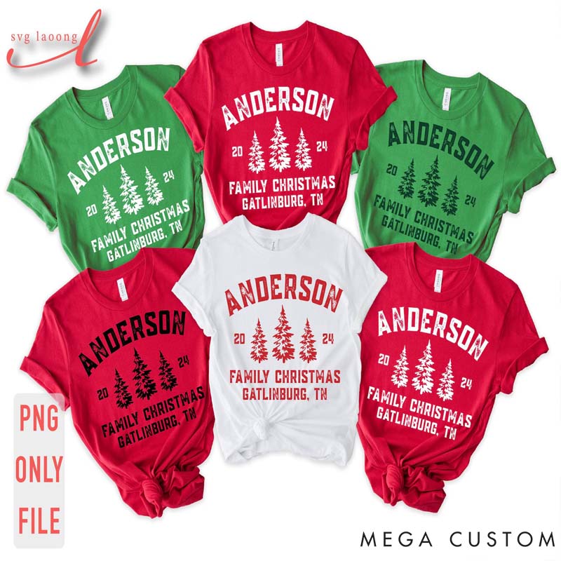 Personalized Custom Family Christmas Shirt Family Matching T-Shirt