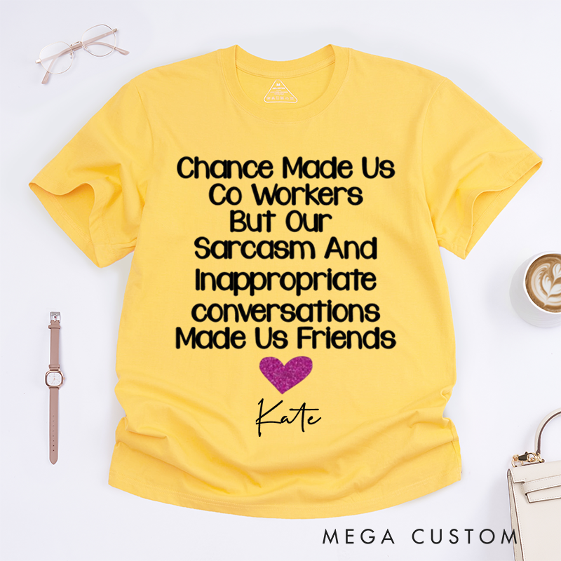 Bold Glitter Typography Design T-Shirt – Perfect Custom Name Friendship T-Shirt