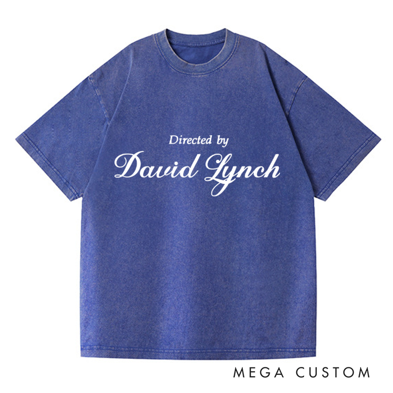 Personalized Directed By D Washed T-Shirts Horror Halloween Tshirt for Movie TV Show Lovers