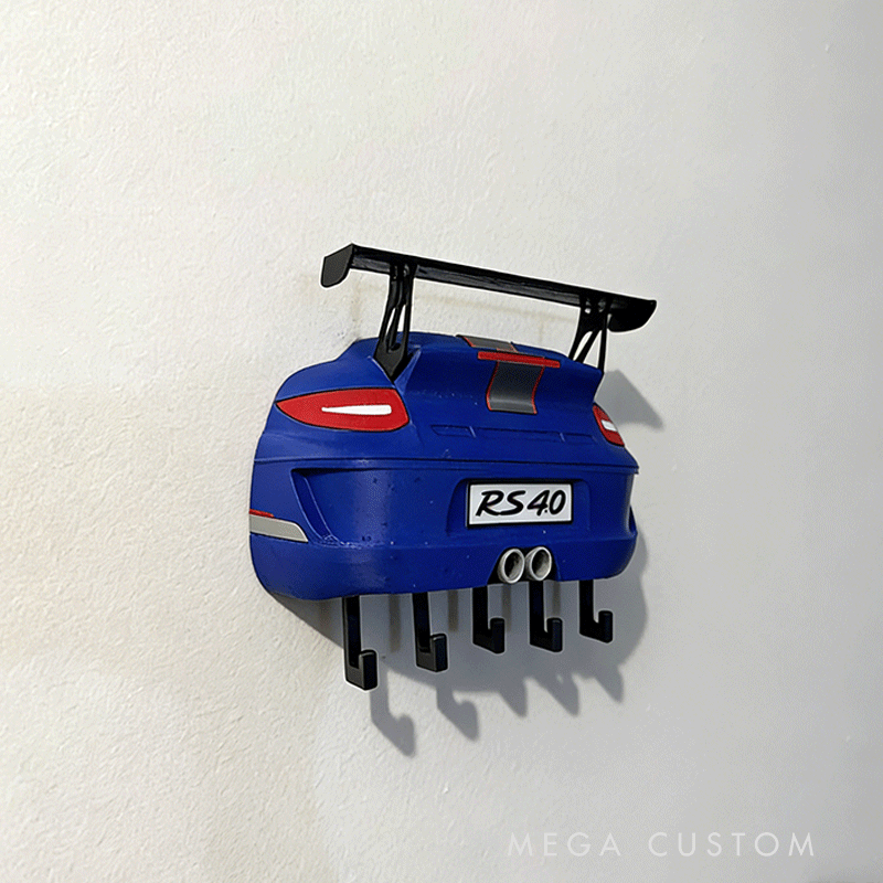Personalized Por 911 Key Holder Unique Gift for Racers and Racing Lovers