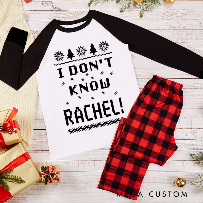 Personalized Couple Funny Why is the Carpet All Wet and I Don’t Know Xmas Pajamas Christmas Matching Pjs for Husband Wife Boyfriend Girlfriend