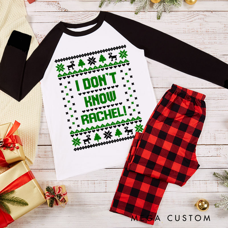 Personalized Why is The Carpet All Wet and I Don’t Know Xmas Pajamas Couple Christmas Matching Pjs for Husband Wife Boyfriend Girlfriend