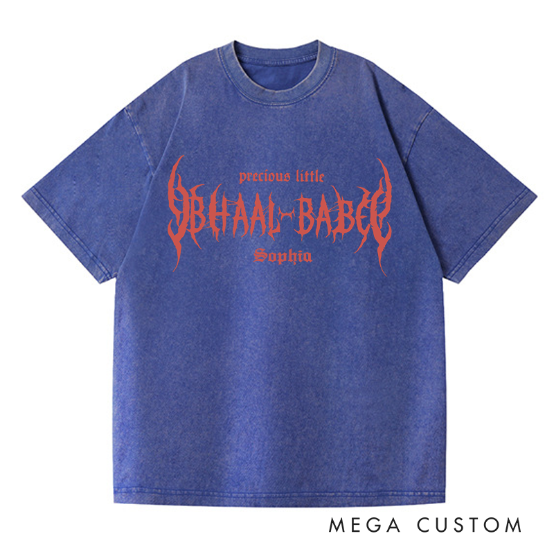 Personalized Bhaal Babe Game Washed T-Shirts Vampire Video Game Tshirt Fantasy Game Shirt