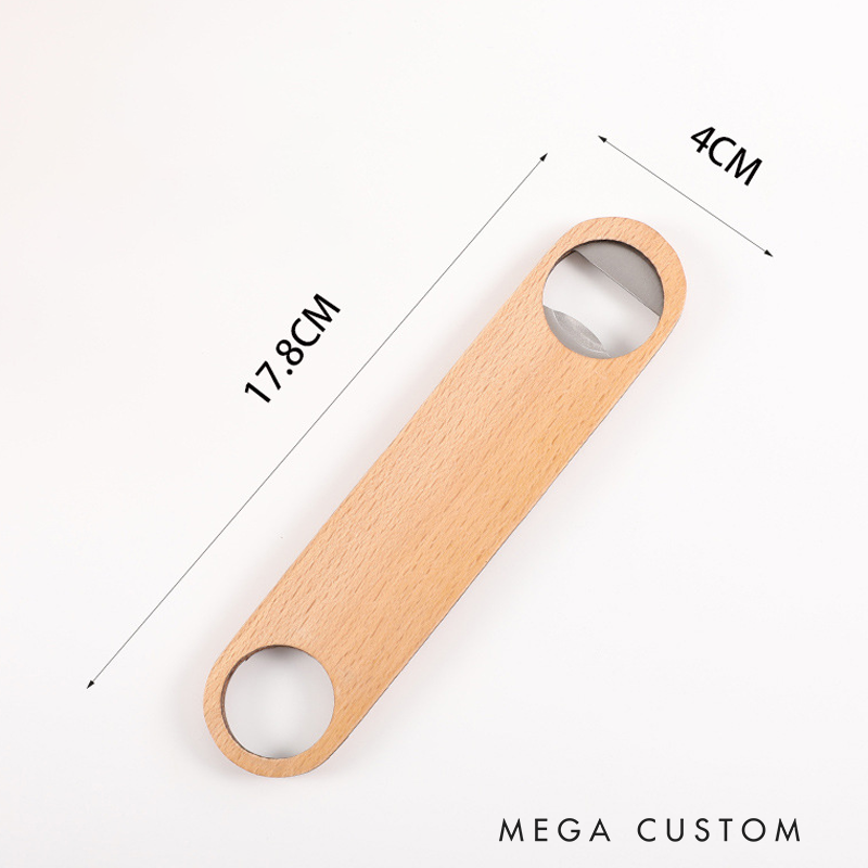 Personalized Peace Maker Wooden Handled Engraved Bottle Opener Gift for Law Enforcement Supporters