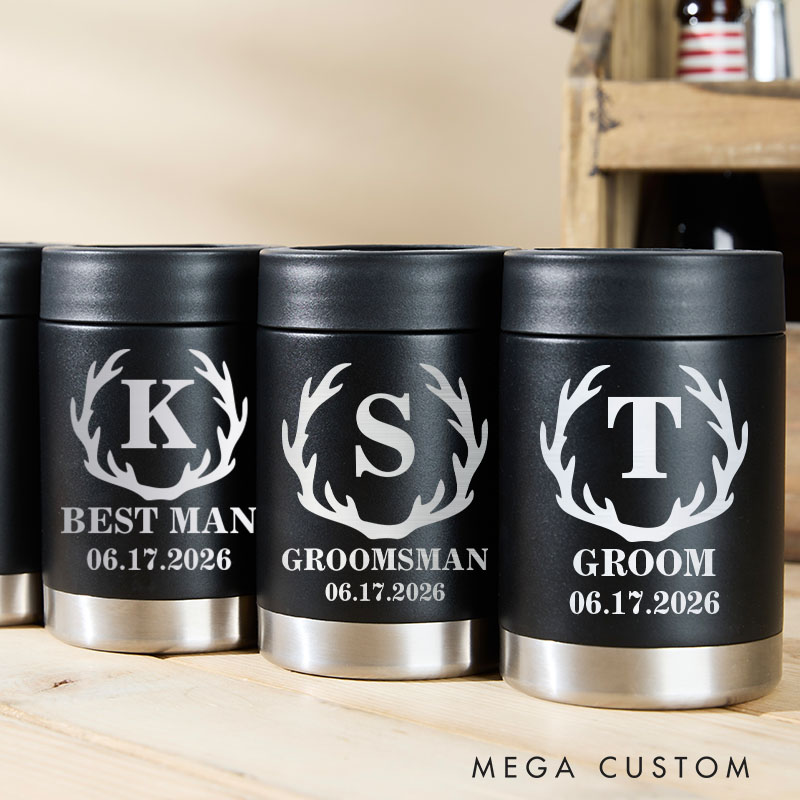 Personalized Wedding Party Can Cooler Groomsmen Proposal Can Cooler Bachelor Party Keepsakes Groom Best Man
