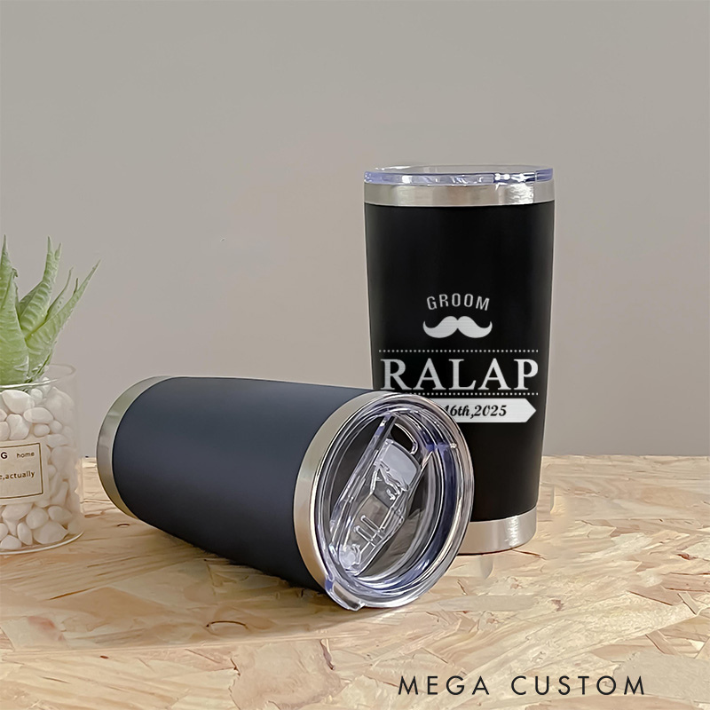Personalized 20oz Tumbler for Groomsmen Wedding Groomsman Insulated Tumbler Best Man Gift Tumbler Bachelor Party Favor Groomsman Proposal Gift