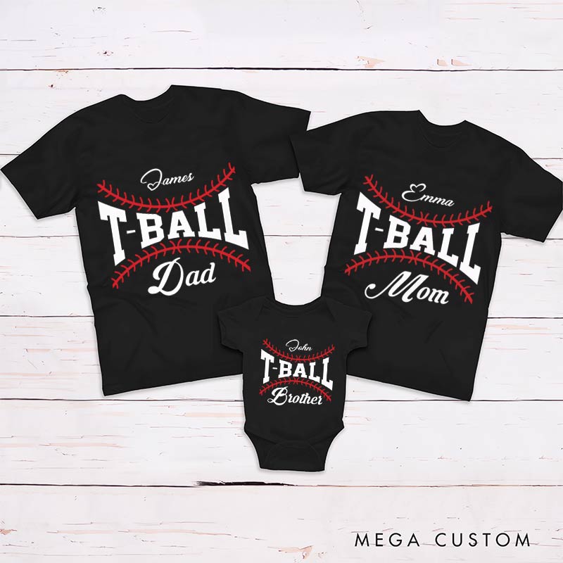 Personalized T-Ball Fun Family Matching Outfit