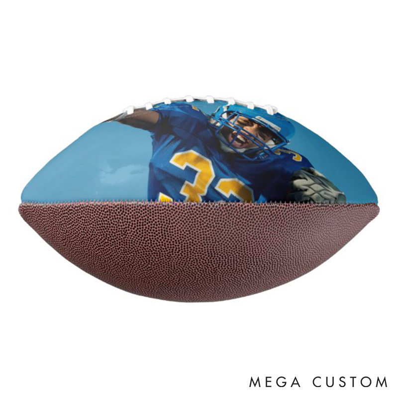 Personalized American Football Graduation Keepsake with Custom Photo and Celebrate Their Big Win