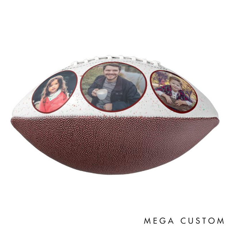 Personalized ”BEST DAD“ American Football with Custom Photo and A Gift Straight from the Heart