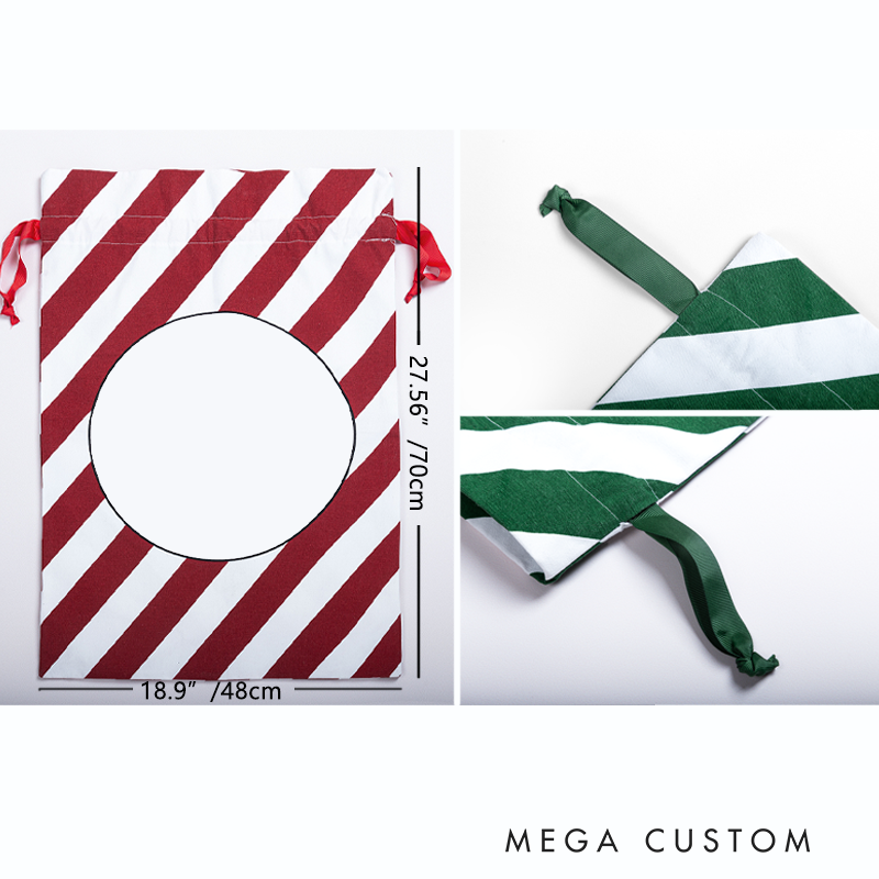 Personalized Santas Favorite Police Officer Christmas Bag Festive Tree Design