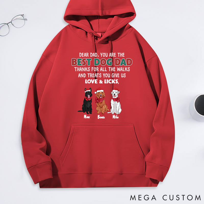 Personalized Dog Lover You Give Us Dog Dad Classic Hoodies