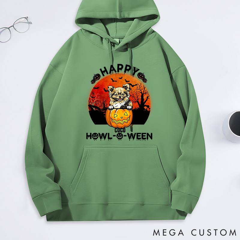 Personalized Dog Lover Happy Halloween Classic Hoodies