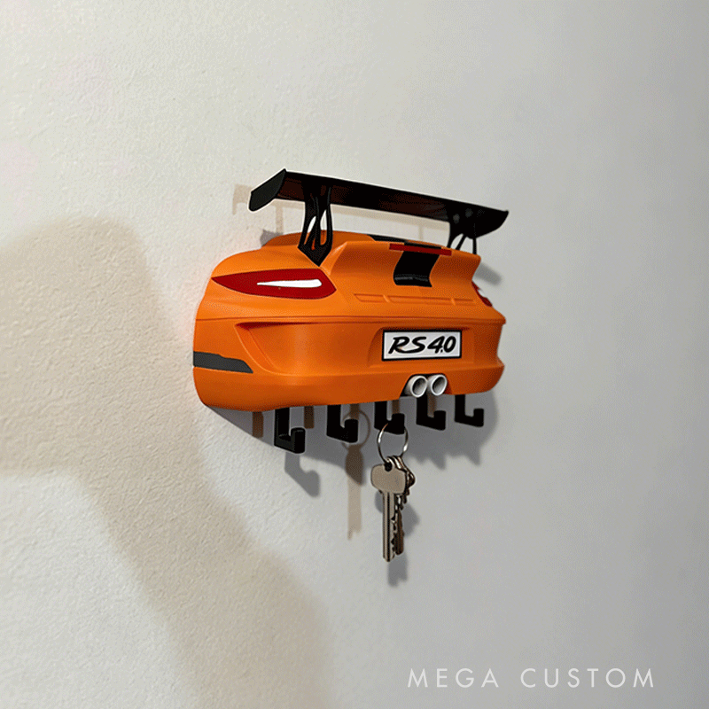 Personalized Por 911 Key Holder Unique Gift for Racers and Racing Lovers