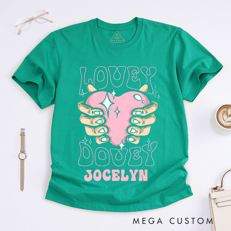 Personalized Nurse T-Shirts Lovey Dovey Fashion Design T-Shirts