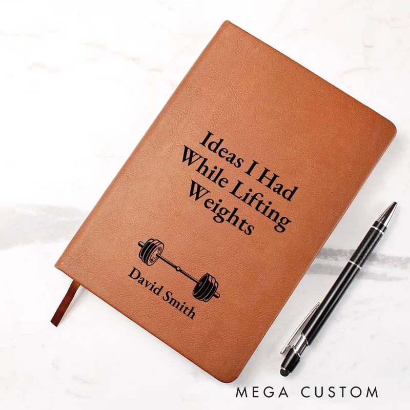 Personalized Weightlifting Gym Lovers Notebook Powerlifting Gift for Gym Enthusiast Fitness Lover
