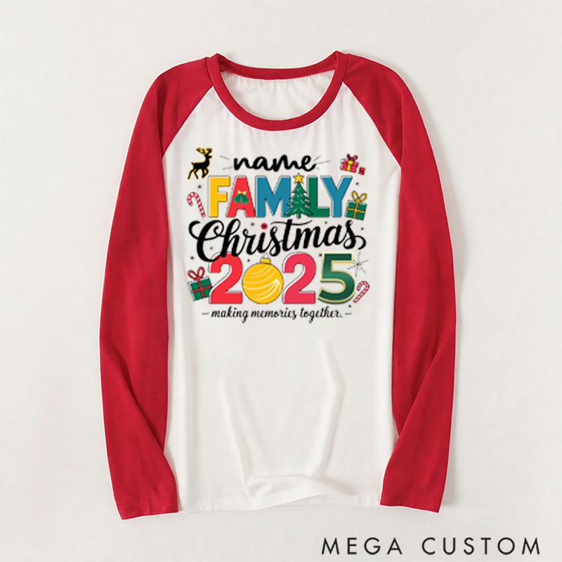 Personalized Family Making Memories Together Christmas Pajamas Gift for Family