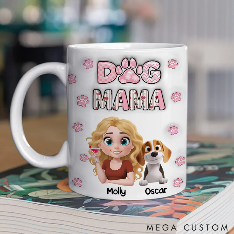 Personalized Dog Lover Cherry on Top Mugs