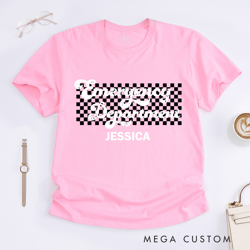 Personalized Nurse T-Shirts Emergency Department Fashion Design T-Shirts