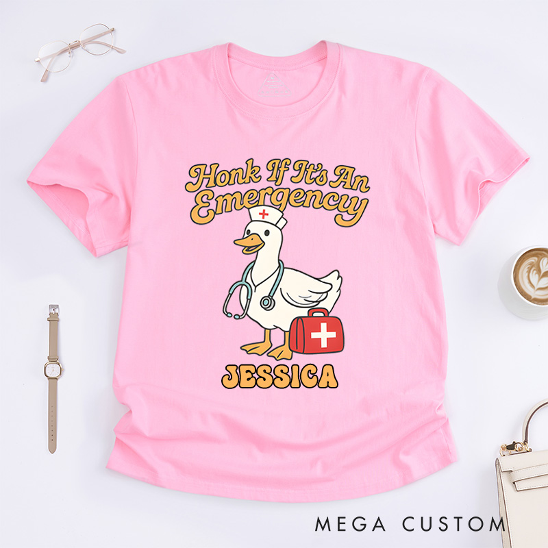 Personalized Nurse T-Shirts Hook If It's An Emergency Fashion Design T-Shirts